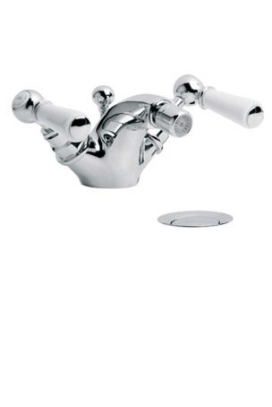 Lefroy Brooks Classic White Lever Bidet Monobloc With Pop-Up Waste WL1195