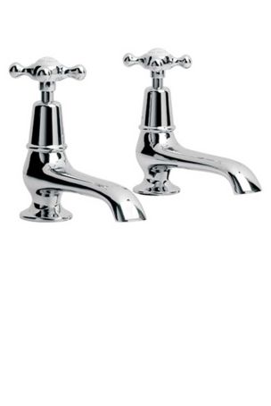 Lefroy Brooks Connaught Long Nose Basin Pillar Taps (Pair) CH8030