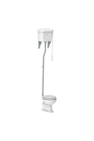 Lefroy Brooks Classic High Level Toilet With Solid Cistern Brackets, Flush Pipe, Pull and Chain LB7211, LB7209, LB7297, LB7787, LB1310, LB7780