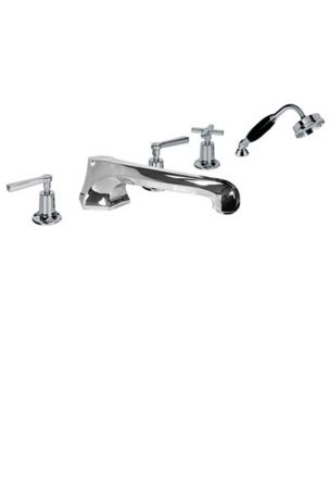 Lefroy Brooks Mackintosh Lever Five Hole Bath Set With Diverter And Pull-Out Hand Shower ML1260