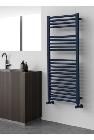 Vogue Focus Colours Towel Rail - Mild Steel Construction - Heating Only - Wall Mounted - Steel Blue