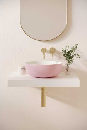 Otto Stone Countertop Basin - Ice Hot Pink
