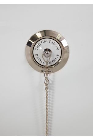 The Cast Iron Bath Company Ceramic Plug & Chain - Polished Nickel