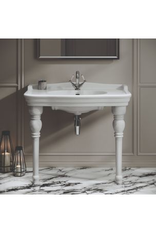 Imperial Regent Console Basin With Ceramic Legs