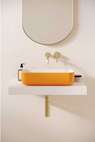 Sigmar Stone Countertop Basin - Daffodil Yellow