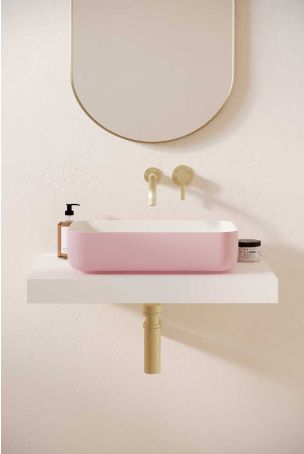 Sigmar Stone Countertop Basin - Ice Hot Pink