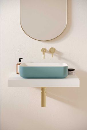 Sigmar Stone Countertop Basin - Morning Blue