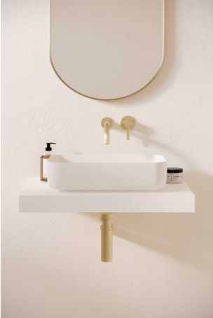 Sigmar Stone Countertop Basin - White