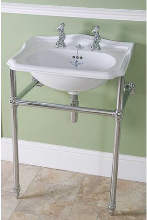 Silverdale Balasani Basin 600mm and Traditional Stand in Chrome