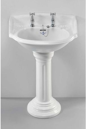 Silverdale Belgravia Basin 635mm with Pedestal