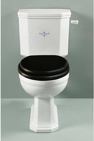 Silverdale Empire Close Coupled Toilet With Chrome Fittings