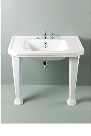 Silverdale Empire Winged Basin 920mm with Ceramic Legs