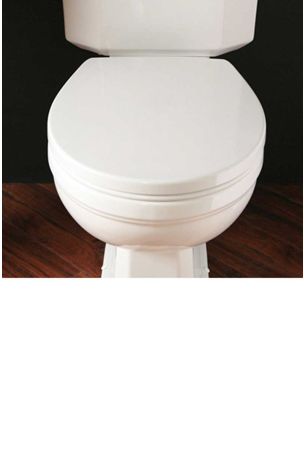 Silverdale White Acrylic Toilet Seat With White Soft Close Hinge