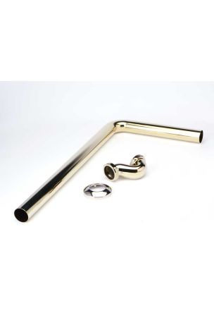 Shallow Seal Bath Trap Longer - Polished Brass