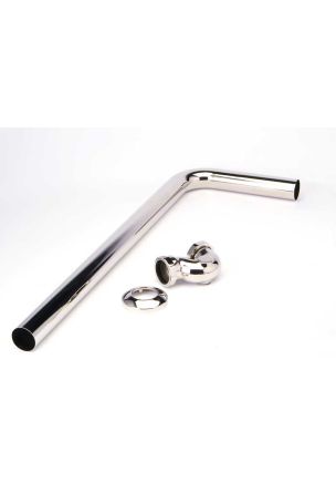 Shallow Seal Bath Trap Longer - Polished Nickel