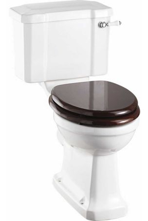 The Burlington Close Coupled Ceramic Lever Slimline Toilet