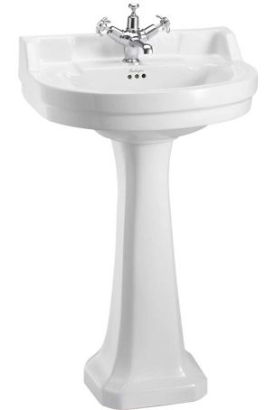 The Burlington Round Edwardian Medium Basin & Pedestal