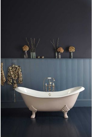 The Polperro Double Ended Slipper Cast Iron Bath