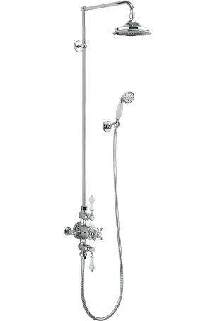 Burlington Avon Thermostatic Exposed Shower Valve Two Outlet