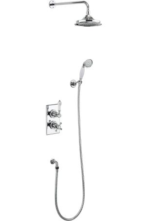 Burlington Trent Thermostatic Two Outlet Concealed Divertor  Shower Valve