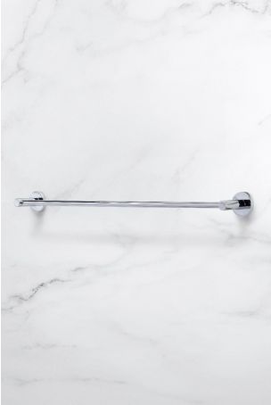 Contemporary Single Towel Rail - Chrome