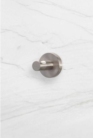 Contemporary Single Robe Hook - Brushed Nickel