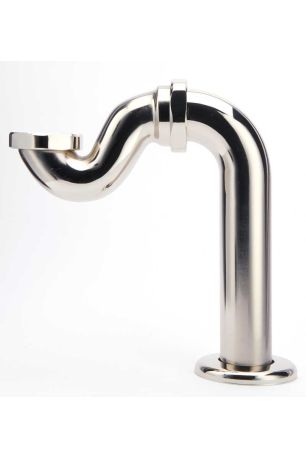 Shallow Seal Bath Trap - Polished Nickel