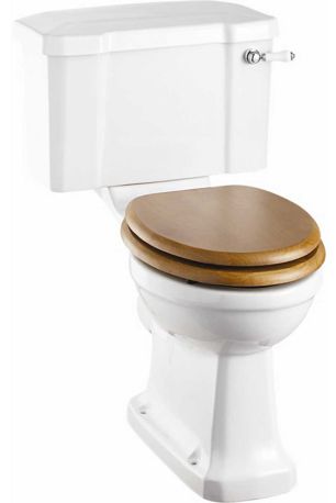 The Burlington Close Coupled Ceramic Lever Toilet