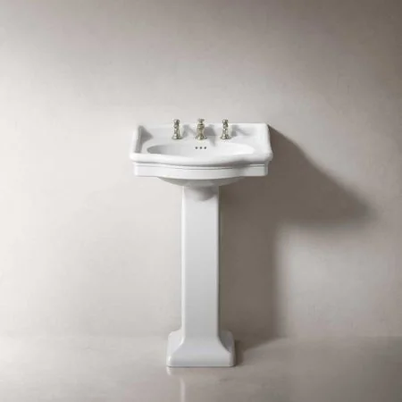 The Cast Iron Bath Company Esk Medium Basin and Pedestal - Nickel