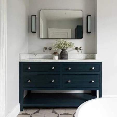Bellagio 1300mm 4 Drawer Reeded Double Vanity Unit