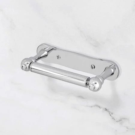 Traditional Dog Bone Toilet Paper Holder - Chrome