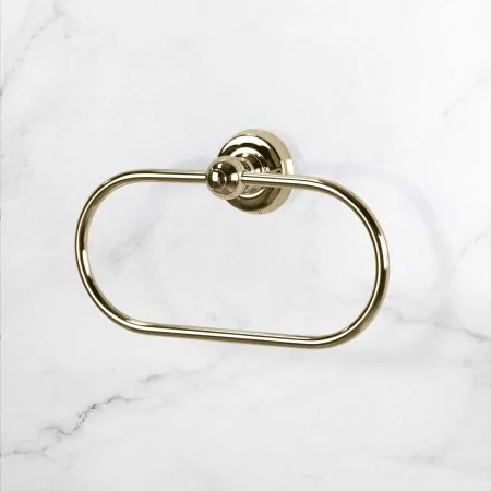 Traditional Oval Towel Ring - Timeless Brass