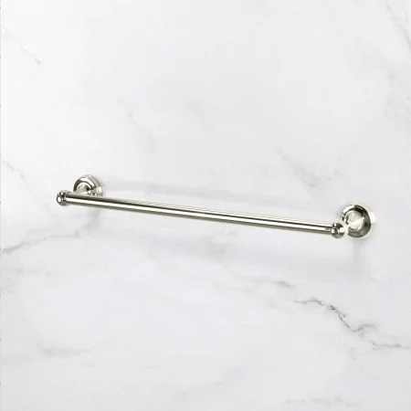 Traditional 600mm Single Towel Rail - Polished Nickel