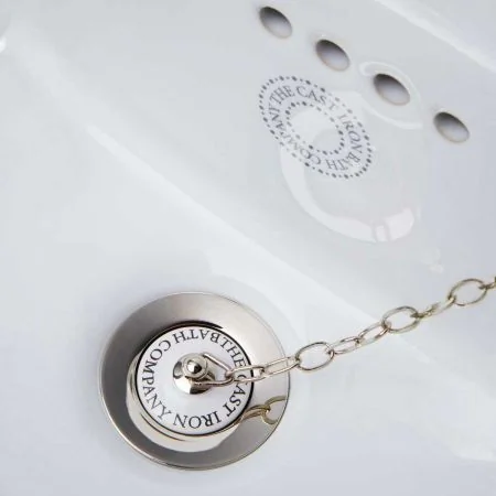 The Cast Iron Bath Company Plug & Chain Basin Waste - Polished Nickel