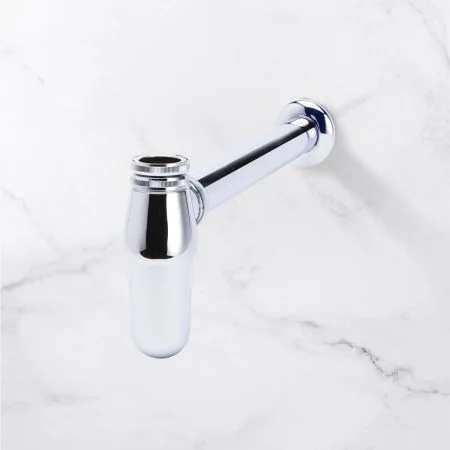Traditional Collection Round Bottom Basin Bottle Trap - Chrome