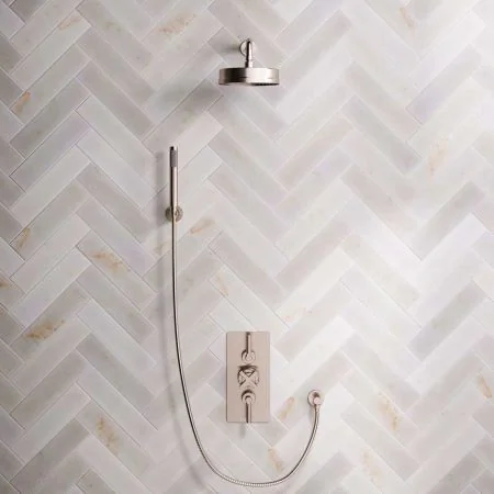 Elbe Dual Outlet Shower Kit - Concealed Valve - ML - Handshower Hook