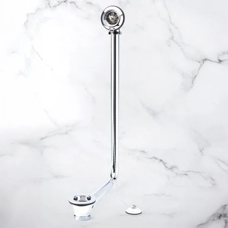 The Cast Iron Bath Company Exposed Overflow Waste with Ceramic Plug