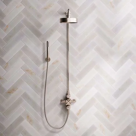 Elbe Dual Outlet Shower Kit - Exposed Valve - ML - Handshower Hook