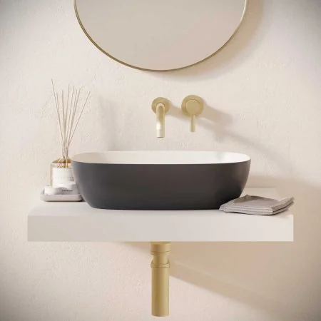 Felix Stone Resin Countertop Basin - Slate Grey