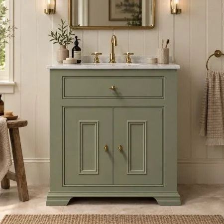 Keswick 800mm Traditional 2 Door Single Vanity Unit