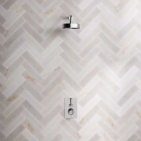 Klee Single Outlet Concealed Shower with 8" Rose - Metal Lever