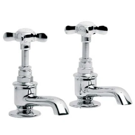 Lefroy Brooks Classic Bath Pillar Taps (Pair) 3/4" LB1154