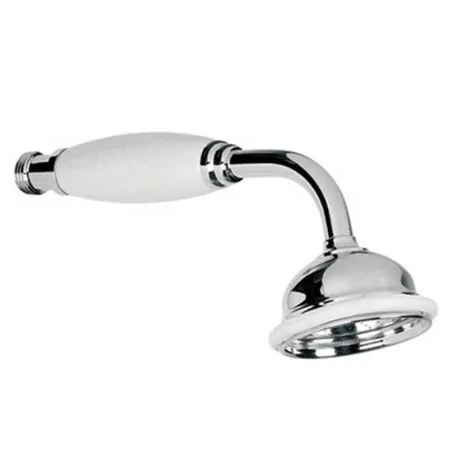 Lefroy Brooks Classic White Porcelain Handled 2 1/2" Apron Rose Handset LB2136