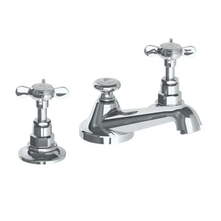 Lefroy Brooks Classic Three Hole Basin Mixer With Pop-Up Waste LB1220