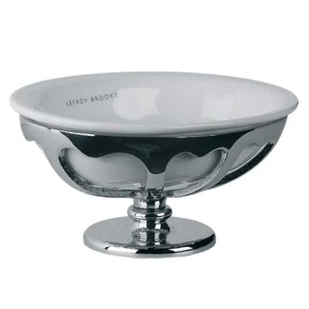 Lefroy Brooks Classic Freestanding Soap Dish Holder With Fine Bone China Dish LB4515