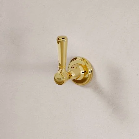 Linton Bath Shower Mixer Black Lever Living Brass 3/4BSP