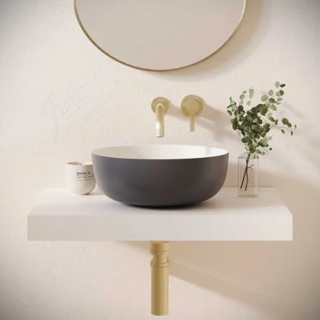 Otto Stone Countertop Basin - Slate Grey
