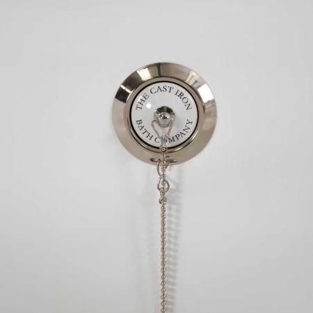 The Cast Iron Bath Company Ceramic Plug & Chain - Polished Nickel