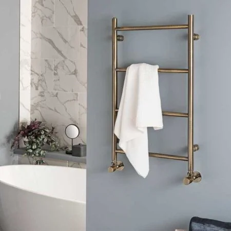 Vogue Pure Brass Base - Heating Only - Wall Mounted - Brushed Brass