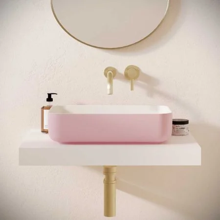 Sigmar Stone Countertop Basin - Ice Hot Pink